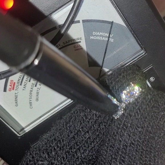 Moissanite Dangle Earrings - Picture 11 of 12